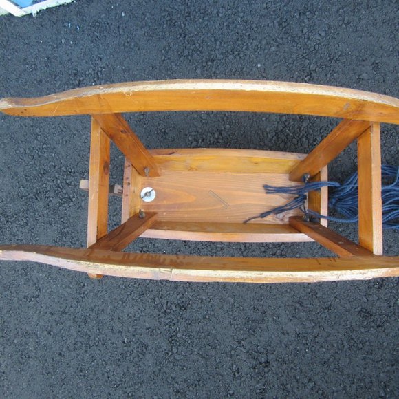 VTG HAND MADE WOODEN ROCKING HORSE, MADE IN ROMANIA - Picture 5 of 7